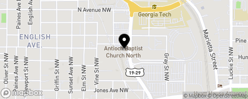 Map of Antioch Baptist Church