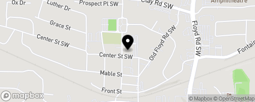 Map of FBCM Food Pantry-First Baptist Church of Mableton